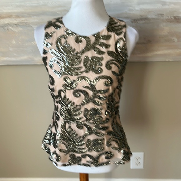 Greylin from Anthropologie sequin peplum top - Picture 3 of 10